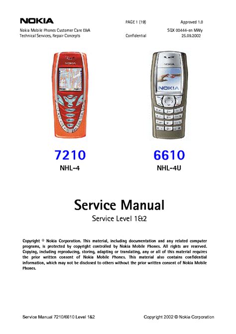 nokia 6610 service manual PDF