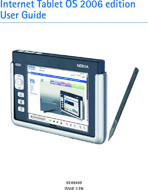 nokia 770 user guide Epub