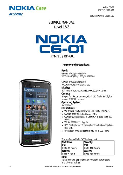 nokia c6 manual de utilizare Reader