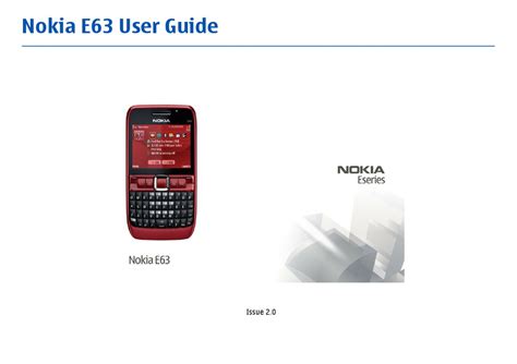 nokia e63 user manual Reader