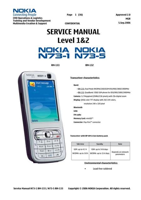 nokia n73 service manual Doc