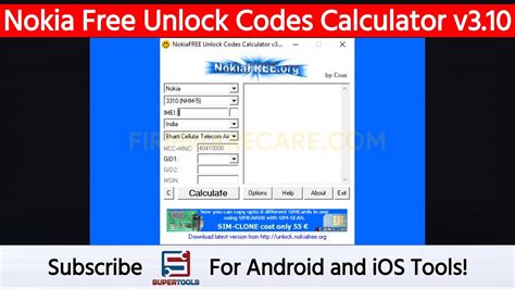 nokia unlock code calculator Reader