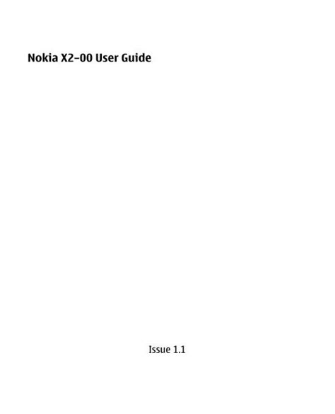 nokia x2 00 user guide Kindle Editon
