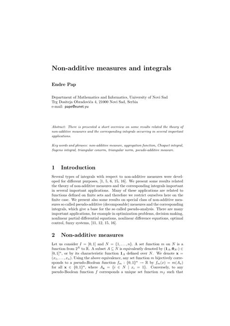 non additive measure and integral non additive measure and integral Epub