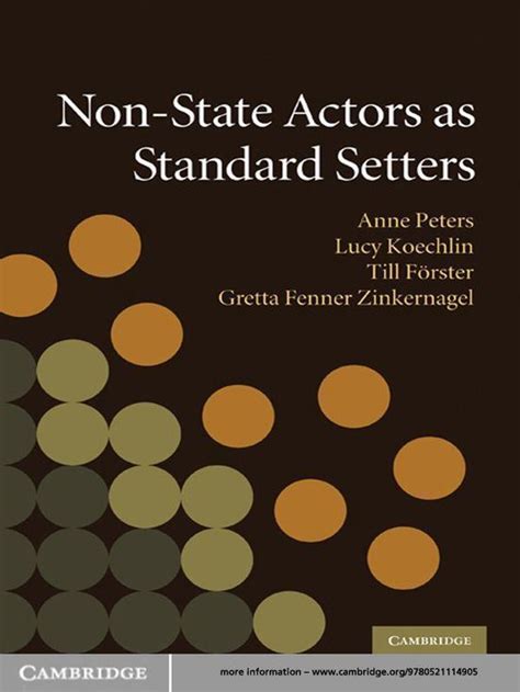 non state actors as standard setters Reader