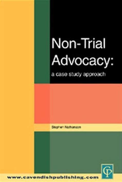 non trial advocacy non trial advocacy Reader