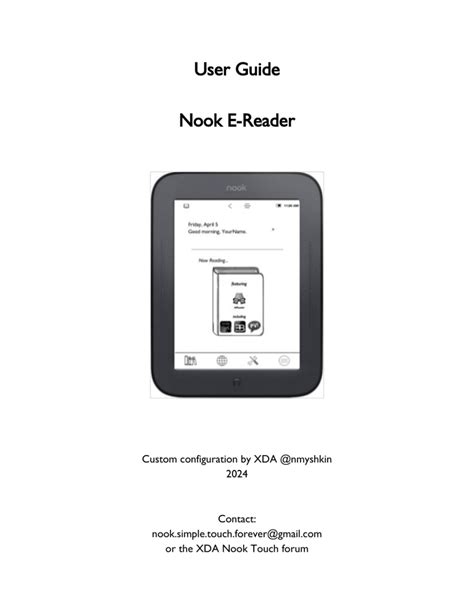 nook simple touch reader user guide Kindle Editon
