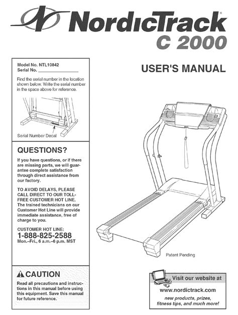 nordic track c200 manual PDF