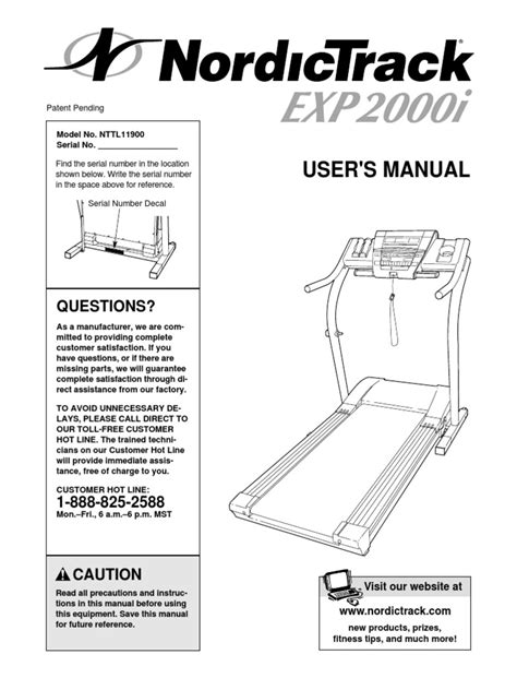 nordic track treadmill manual Kindle Editon