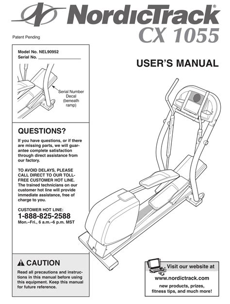 nordictrack cx1055 user guide Doc