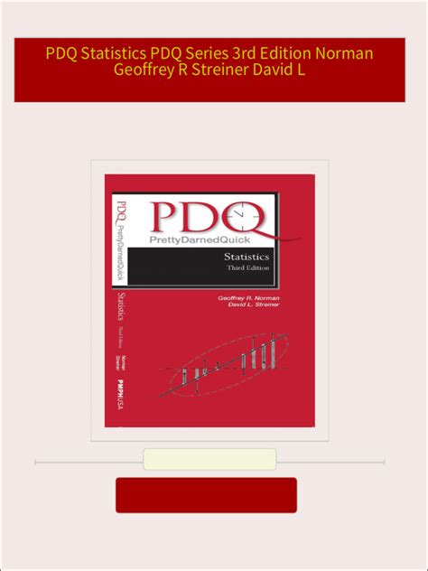 norman and streiner 2003 pdq statistics pdf Kindle Editon