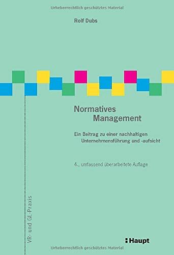 normatives management nachhaltigen unternehmensf hrung aufsicht Reader