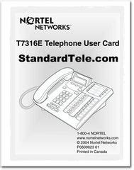 nortel phone user guide t7316 Epub