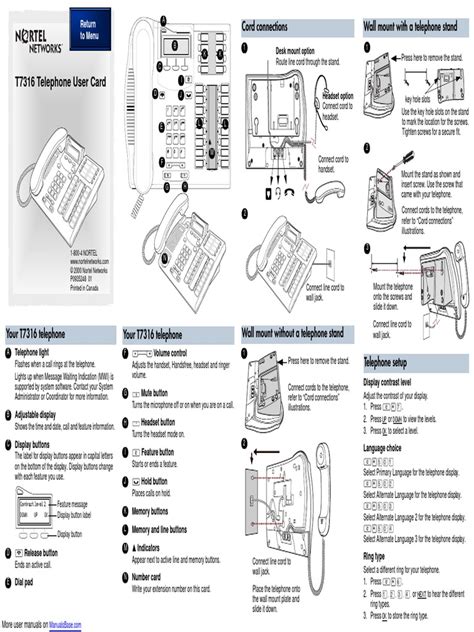 nortel t7316 programming codes pdf Doc