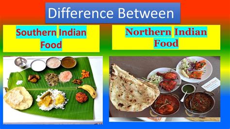 north indian vs south indian food