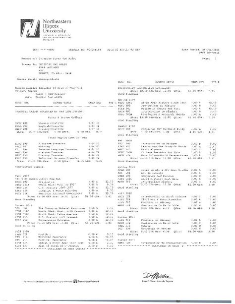 northeastern illinois university application transcripts