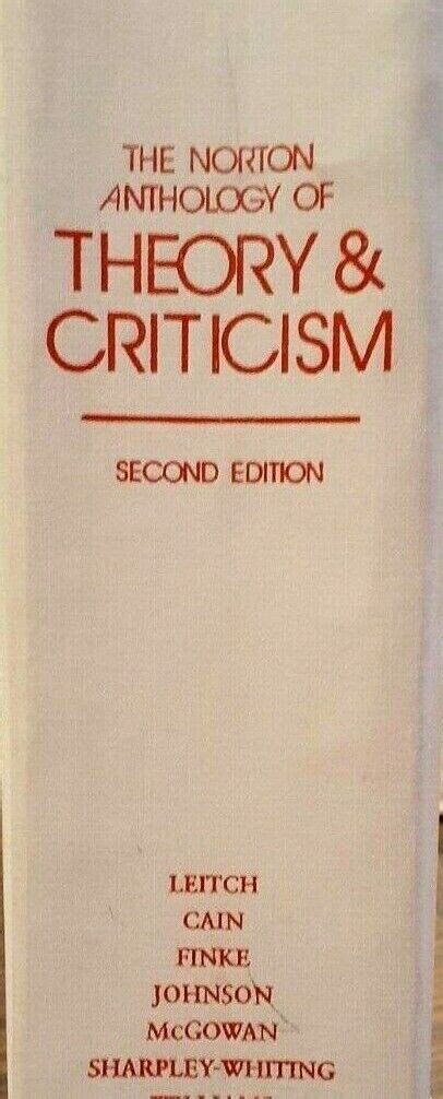norton anthology of theory and criticism 2nd edition Epub