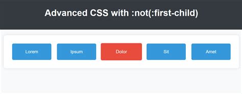 not first child css