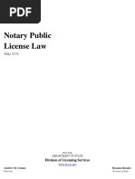 notary public license law manual PDF