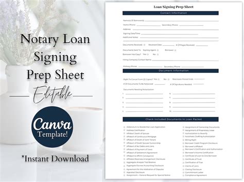 notary-loan-signing-prep-sheet Ebook Epub