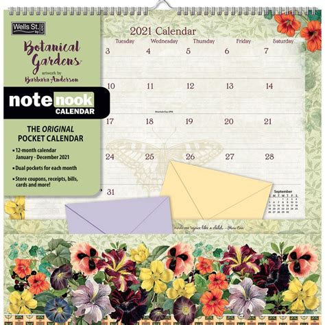 note nook botanical gardens pocket calendar Doc