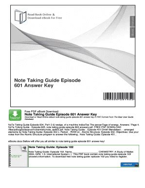 note taking guide 601 answers pdf Doc