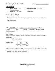 note taking guide episode 801 stoichiometry answers Doc