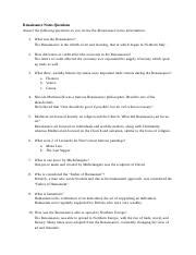 notes 29 renaissance answers Epub