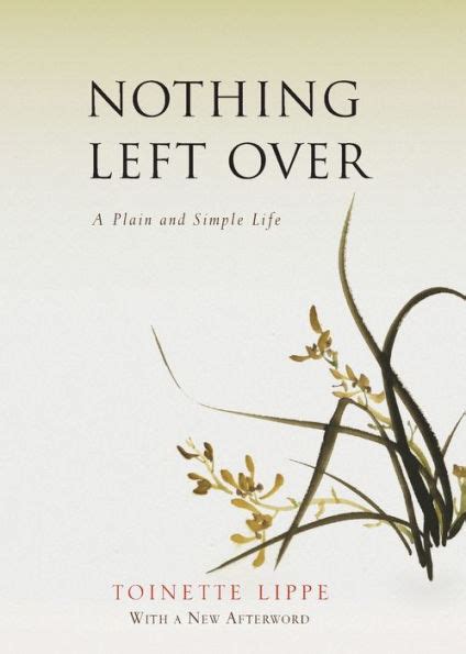 nothing left over a plain and simple life Kindle Editon