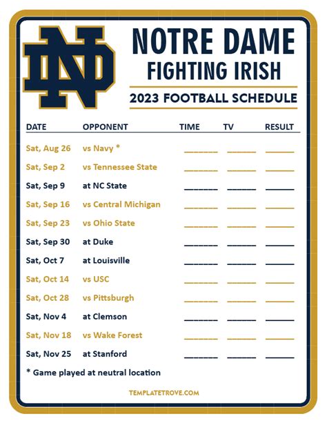 notre dame fighting irish 2009 vintage football program calendar Kindle Editon