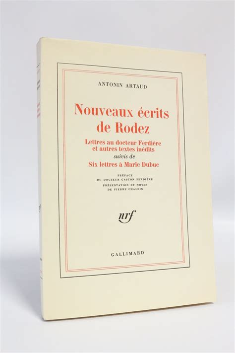 nouveaux ecrits de rodez lettres au docteur ferdiere et autres textes inedits suivis de six lettres a marie dubuc pdf Epub