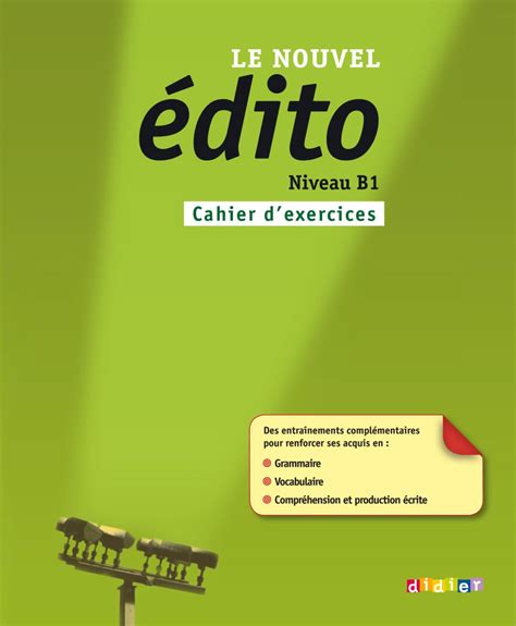 nouvel edito b1 cahier dexercices Reader