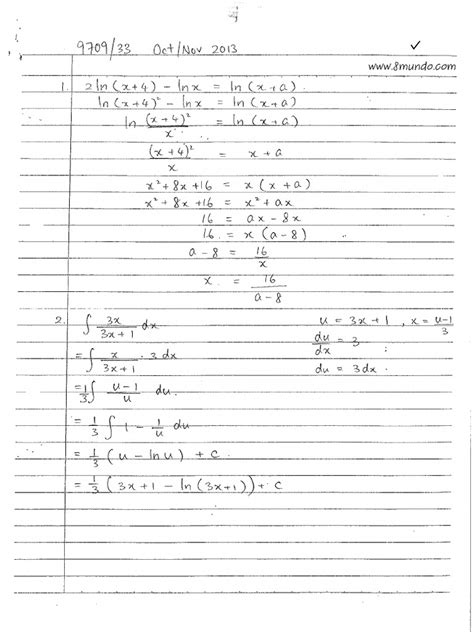 nov 13 paper 33 a level maths Epub