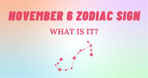 nov 6 zodiac sign