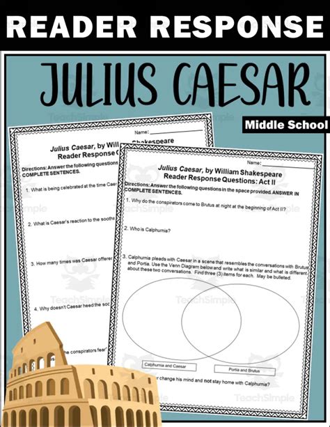 novel units inc answers julius caesar Reader