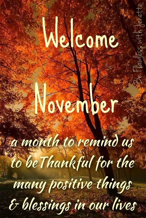 november sayings