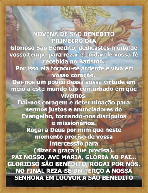 novena de são benedito