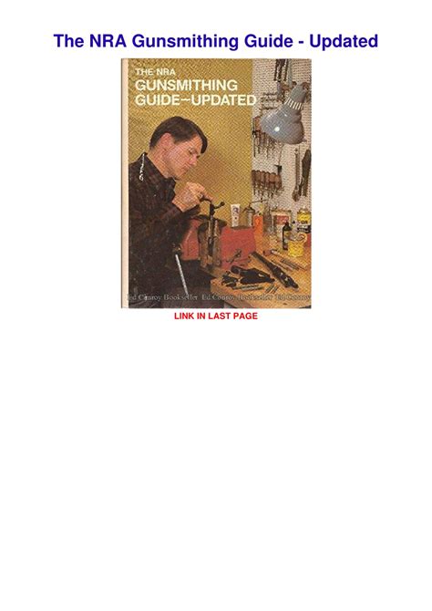 nra gunsmithing guide pdf Kindle Editon