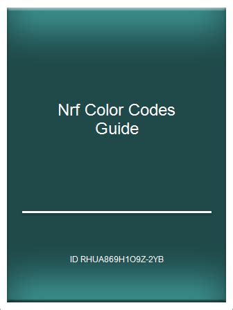 nrf color codes list Ebook Kindle Editon