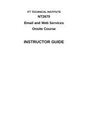 nt2670 email and web services indabook Ebook Kindle Editon