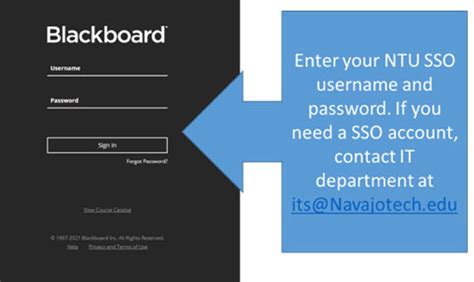 ntu blackboard login