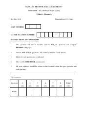 ntu exam seating