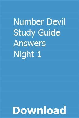 number devil study guide questions answers Epub