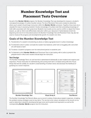 number knowledge test