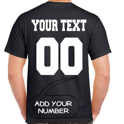 numbered t shirts