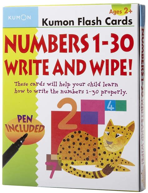 numbers 1 30 write and wipe flash cards kumon flash cards PDF