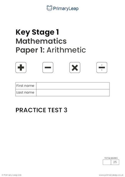 numeracy ks1 2007 test paper marking scheme Epub