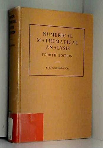 numerical mathematical analysis 4th edition Kindle Editon