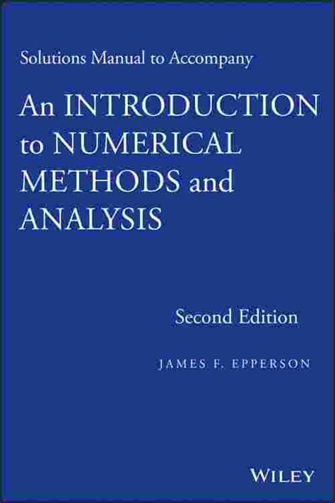 numerical methods temothy solutions manual PDF