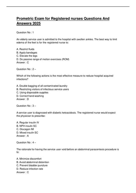 nurses prometric exam question papers Kindle Editon